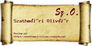 Szathmári Olivér névjegykártya