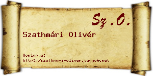 Szathmári Olivér névjegykártya